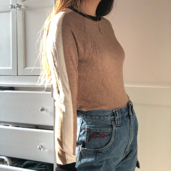 mossimo brown striped sweater - Picture 3 of 4